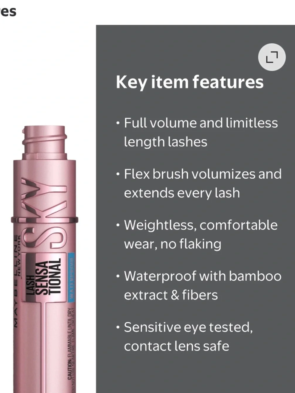 Maybelline lash sensational sky high lengthening mascara